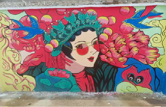 陇川墙体彩绘-网红墙