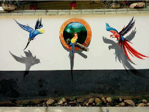 陇川视觉错位-3D墙绘设计