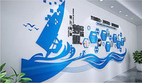 陇川海浪主题文化墙如何设计？