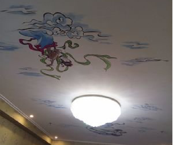 陇川如何快速绘制天花板上的手绘墙？