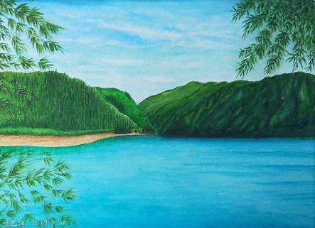 陇川在墙绘中，如何绘画绿水青山？