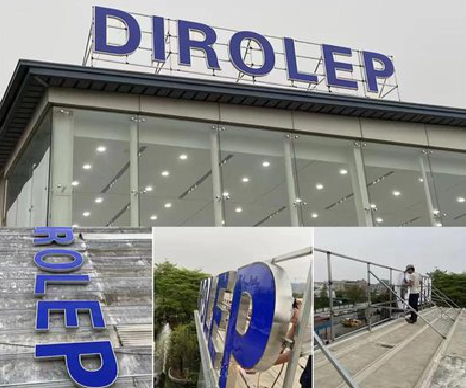 陇川楼顶发光字安装的注意事项。